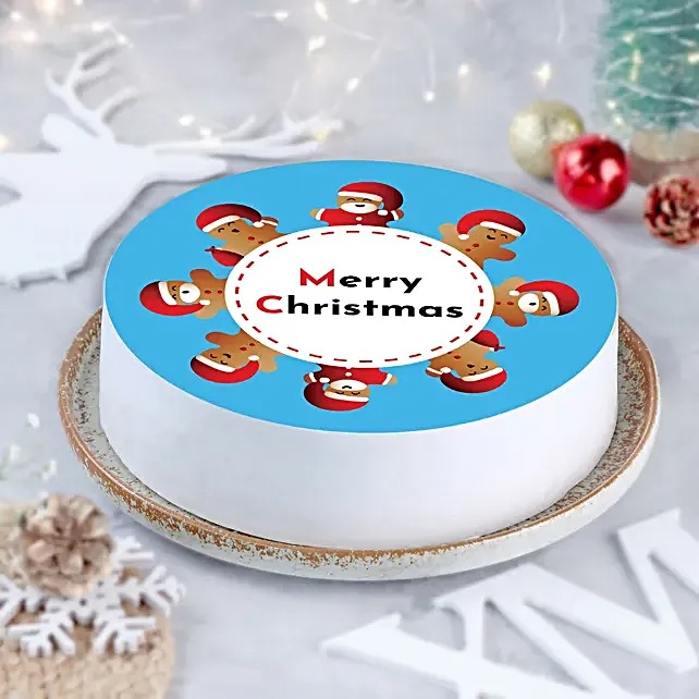 Cute Santa Pineapple Photo Cake