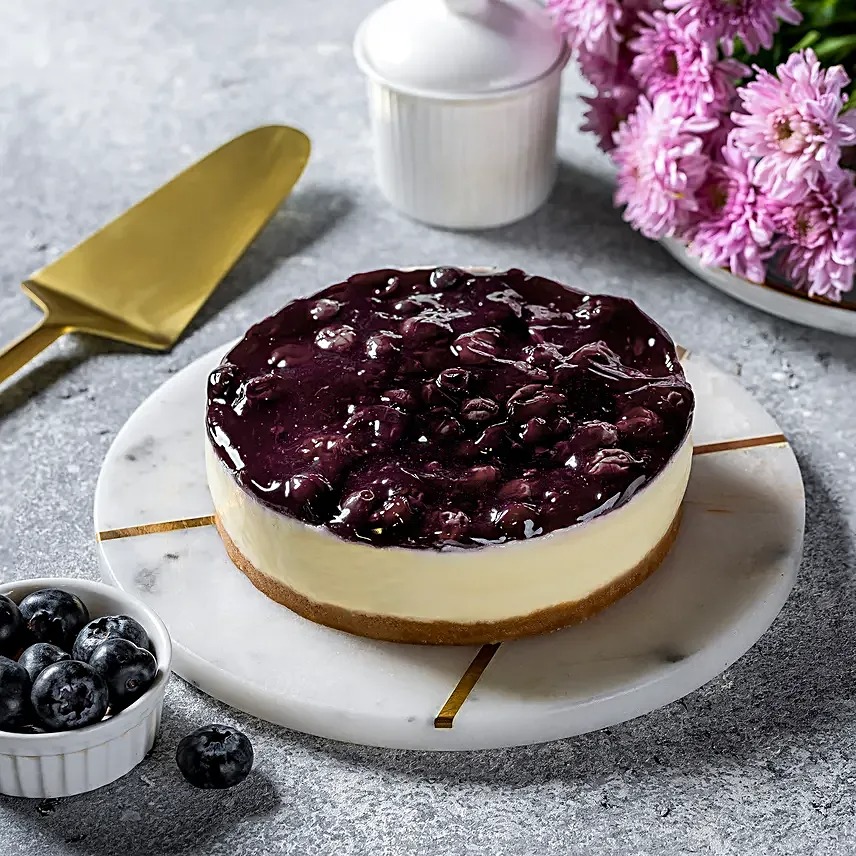Midnight Blueberry Cheesecake